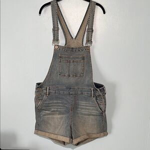 Torrid Blue Jean Shorts Overalls Women’s plus size 18 New